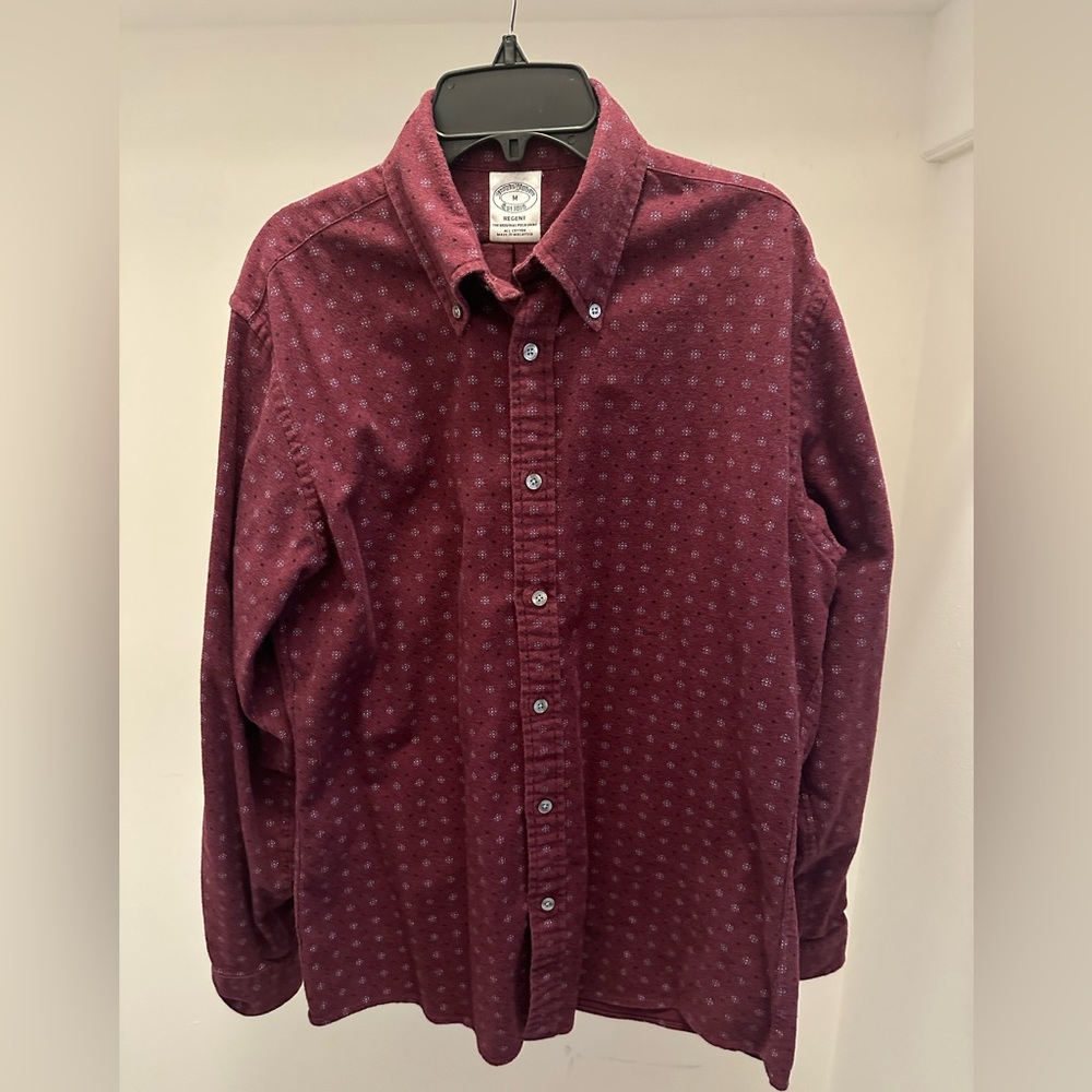Brooks Brothers Regent Button Down Shirt, Size Medium, 100% Cotton